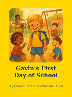 Gavin's First Day of School